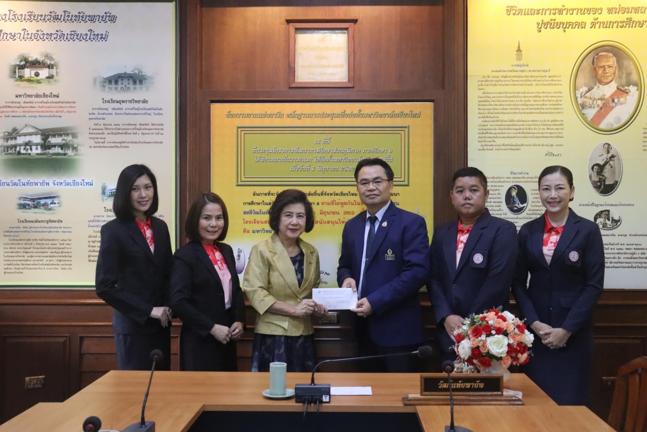 รับมอบเงินสมทบทุนสร้างศาลาพระพุทธ โรงเรียนวัฒโนทัยพายัพ uploads/2/2024-08/456208375_122168739380089568_8172541090098215362_n.jpg